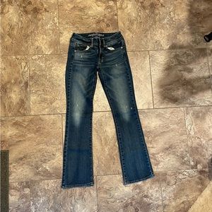 American eagle bell bottom jeans, stretch, size 2